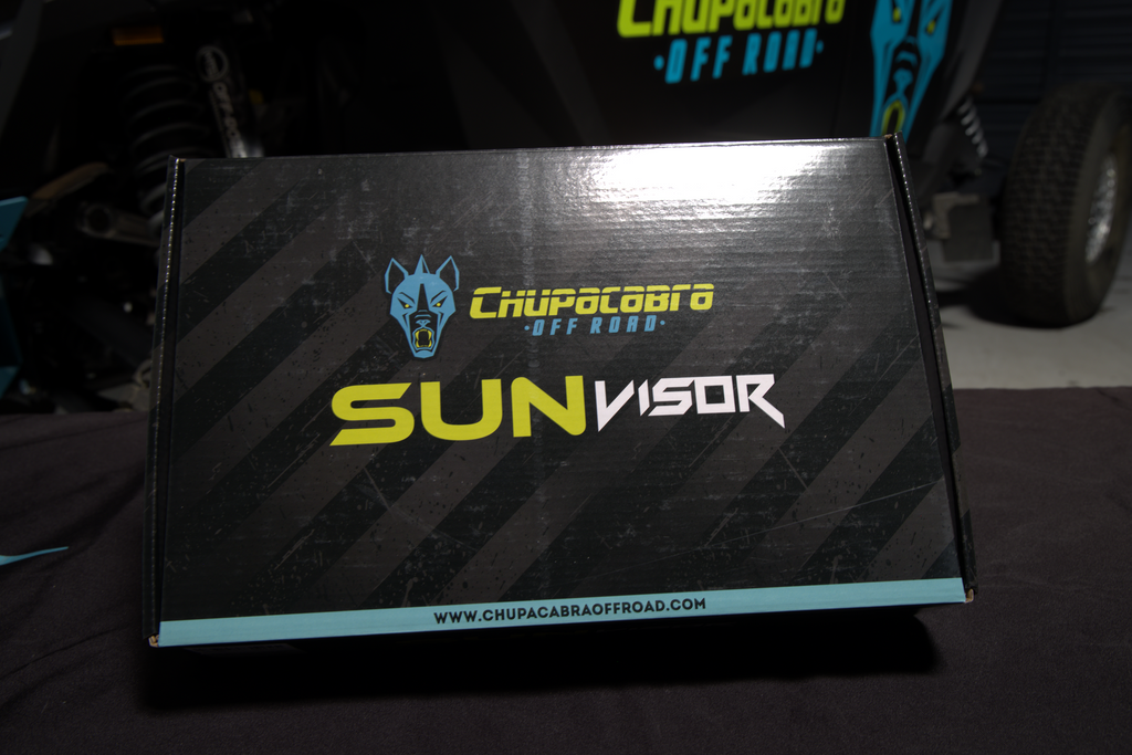 Chupacabra Offroad 12" Sun Visor Pair Adjustable Smoke Lens
