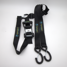 Load image into Gallery viewer, Chupacabra Offroad Ratcheting Spare Tire Y-Strap Black