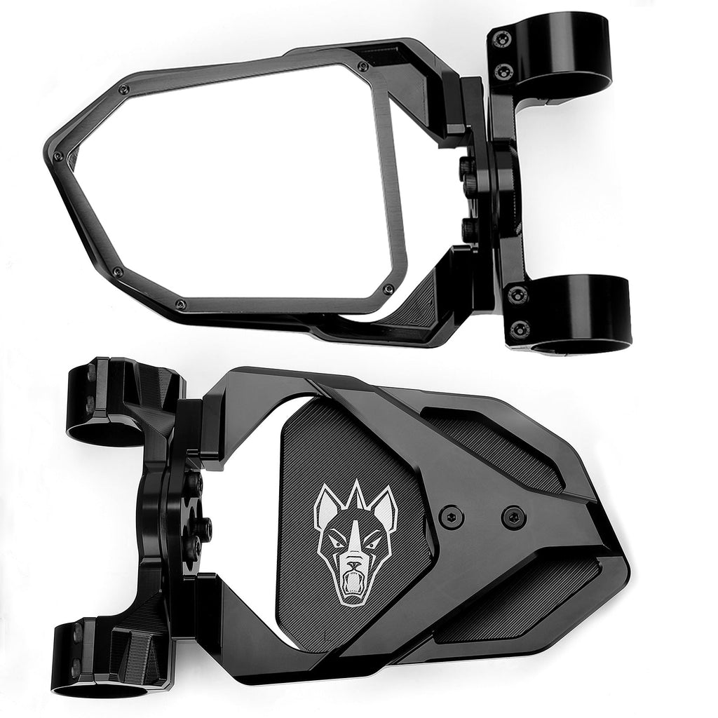 Chupacabra Offroad Cuero Race UTV Side Mirror Set Black