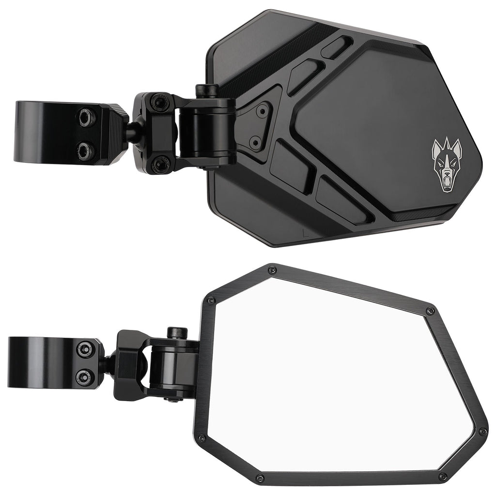 Chupacabra Offroad Cuero Pro UTV Side Mirror Set Black