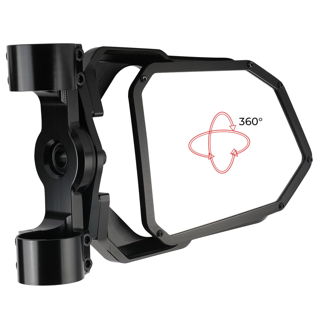 Chupacabra Offroad Cuero Race UTV Side Mirror Set Black