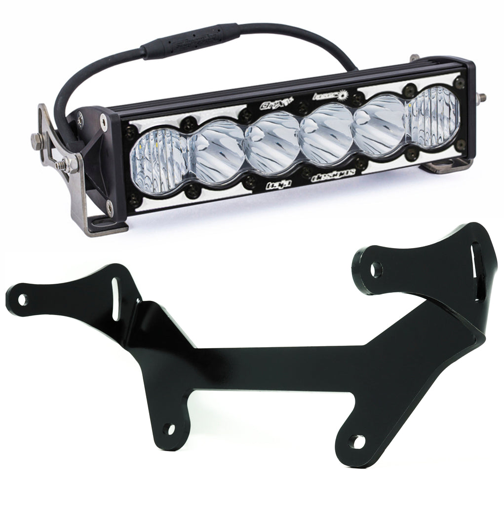 Baja Designs Can-Am Maverick X3 OnX6+ Shock Mount Kit with 10" OnX6 Hybrid Laser Light Bar