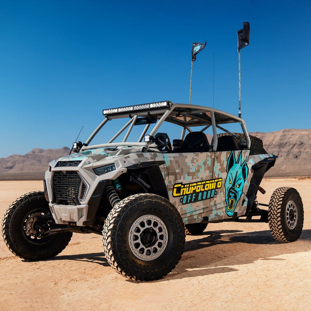 Chupacabra Offroad Cuero Pro Mirror Light Combo Black