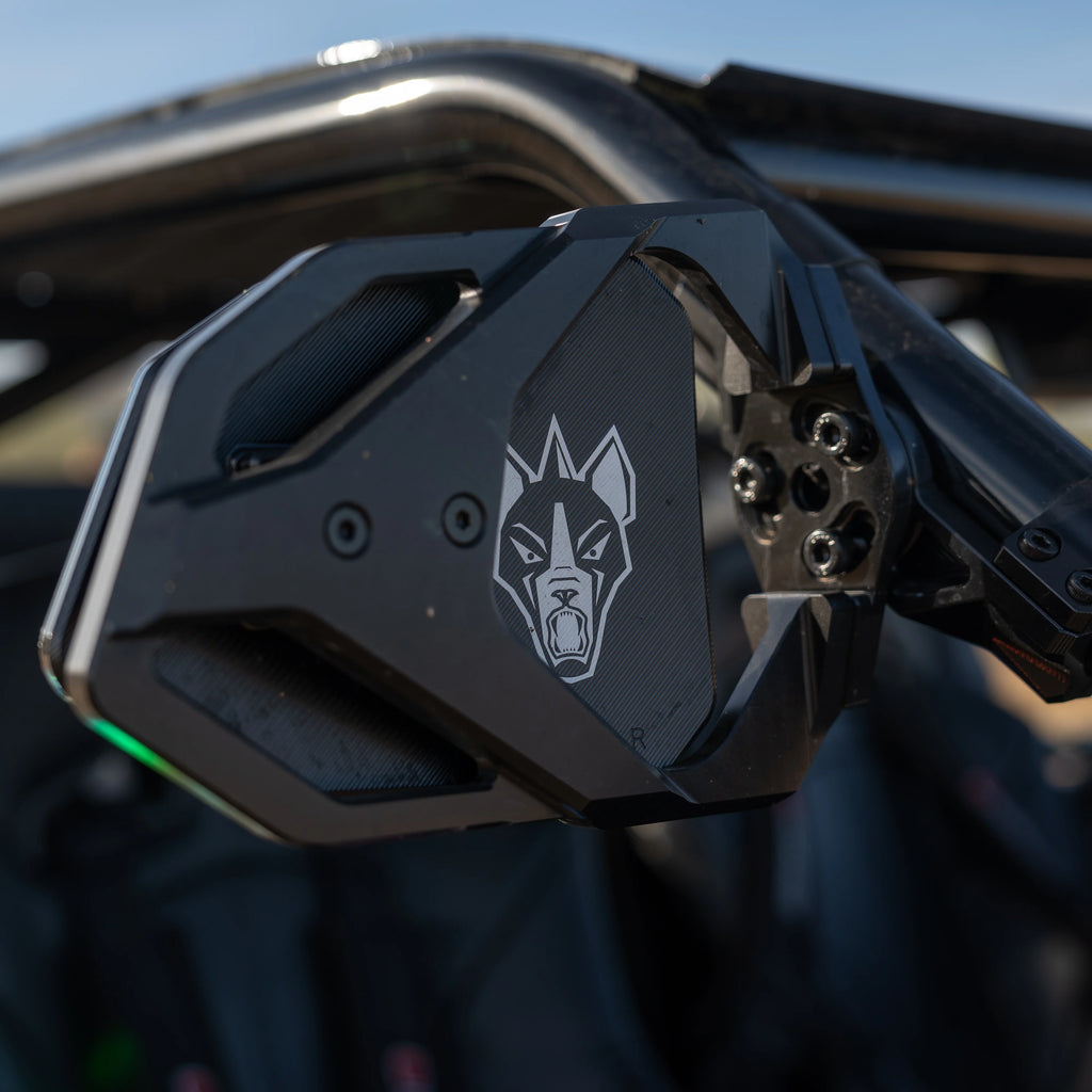Chupacabra Offroad Cuero Race UTV Side Mirror Set Black