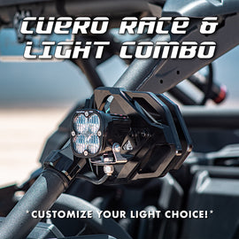 Chupacabra Offroad Cuero Race Mirror Light Combo Black