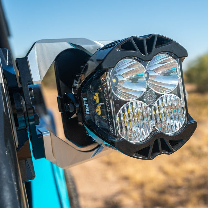 Chupacabra Offroad Cuero Race Mirror Baja Designs LP4 Light Combo