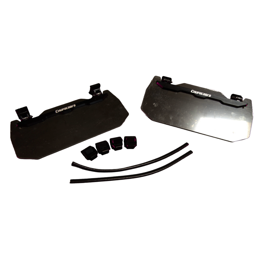Chupacabra Offroad 12" Sun Visor Pair Adjustable Smoke Lens