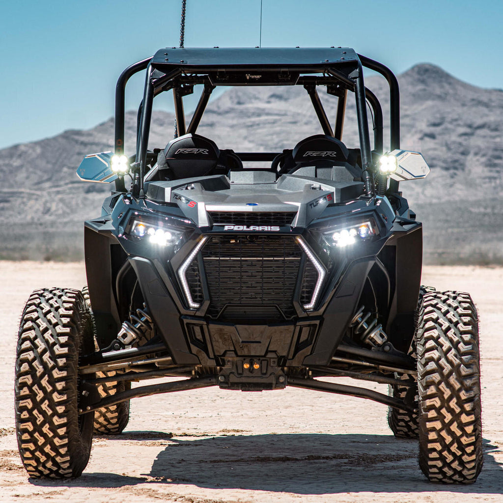 Chupacabra Offroad Cuero Pro UTV Side Mirror Set (w/ LED Light Mount)