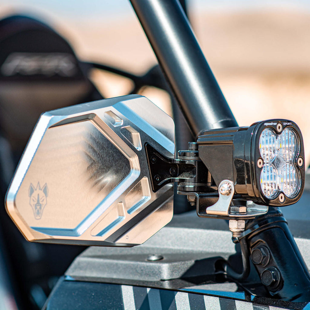 Chupacabra Offroad Cuero Pro UTV Side Mirror Set (w/ LED Light Mount)
